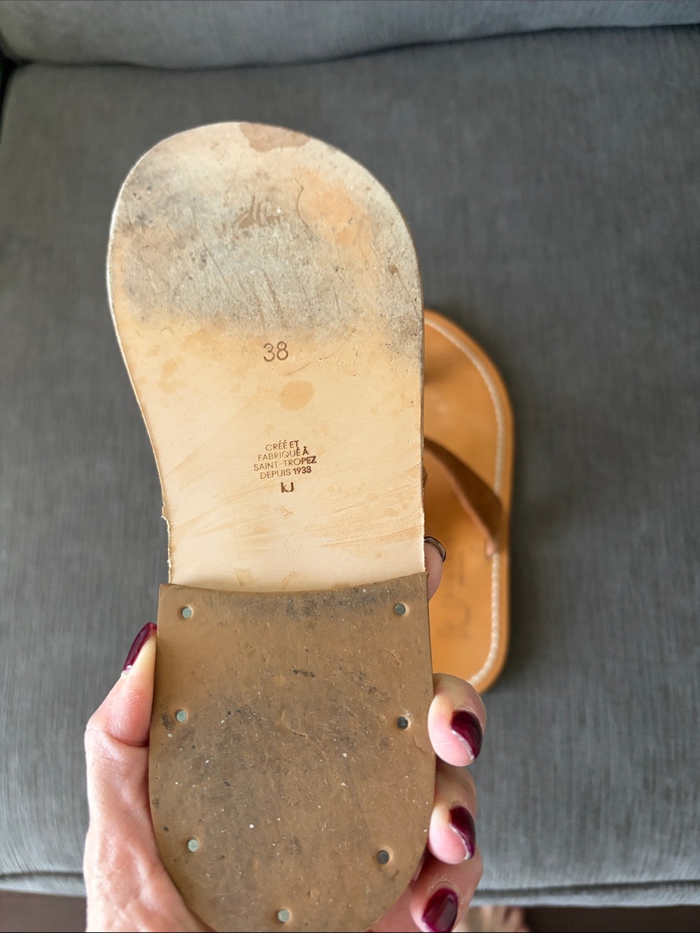K Jacques suede sandals - Picture 4 of 5